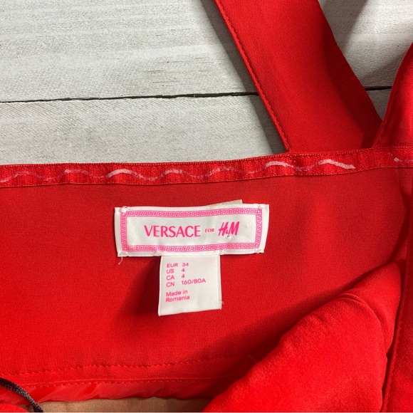 VERSACE for H&M Eyelet Lace Silk Mini Dress - Picture 5 of 6